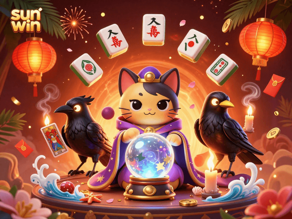 Experience fortune with the sun win gaming realm through an enchanting illustration.