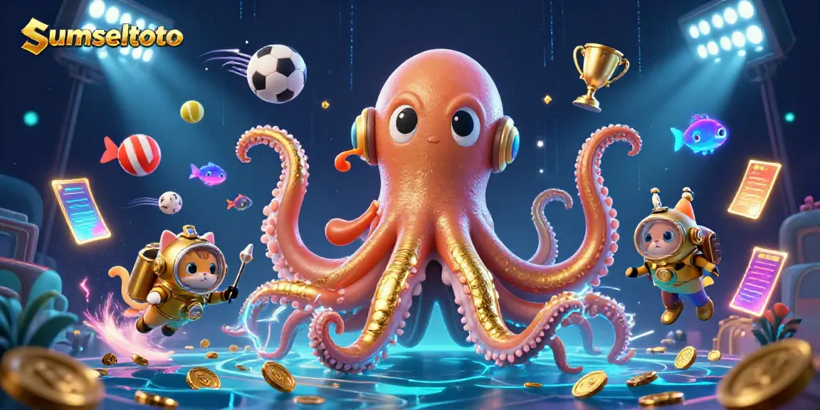 Experience thrilling gameplay with sumseltoto featuring a kraken, diving cat, and sports elements