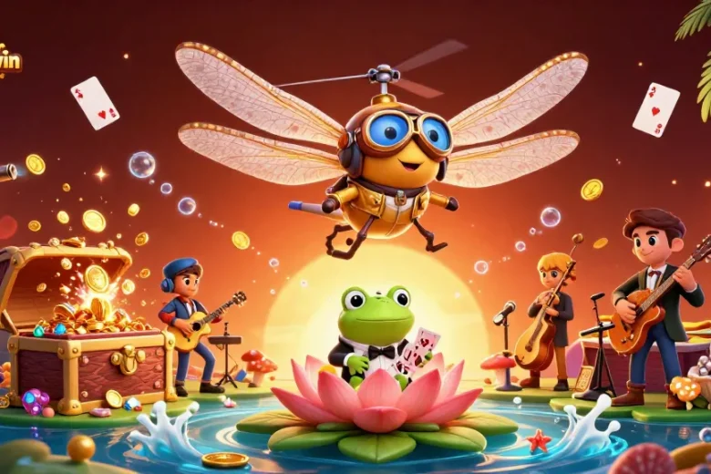 Play immersive gamesunwin at the lily pad casino, where vibrant characters and action unfold.